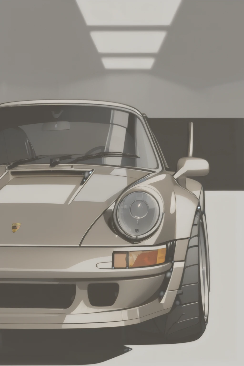 

((([Kodiac Brown Metalic]))) Porsche 911 rwb, wide body,sketch, 
cartoonish, comic strip, Chip Foose car rendering, large chrome wheels, bagged, slammed to the ground, art, gothic art, masterpiece, highly detailed,(([grey background]))

(([Simple grey background]))





  