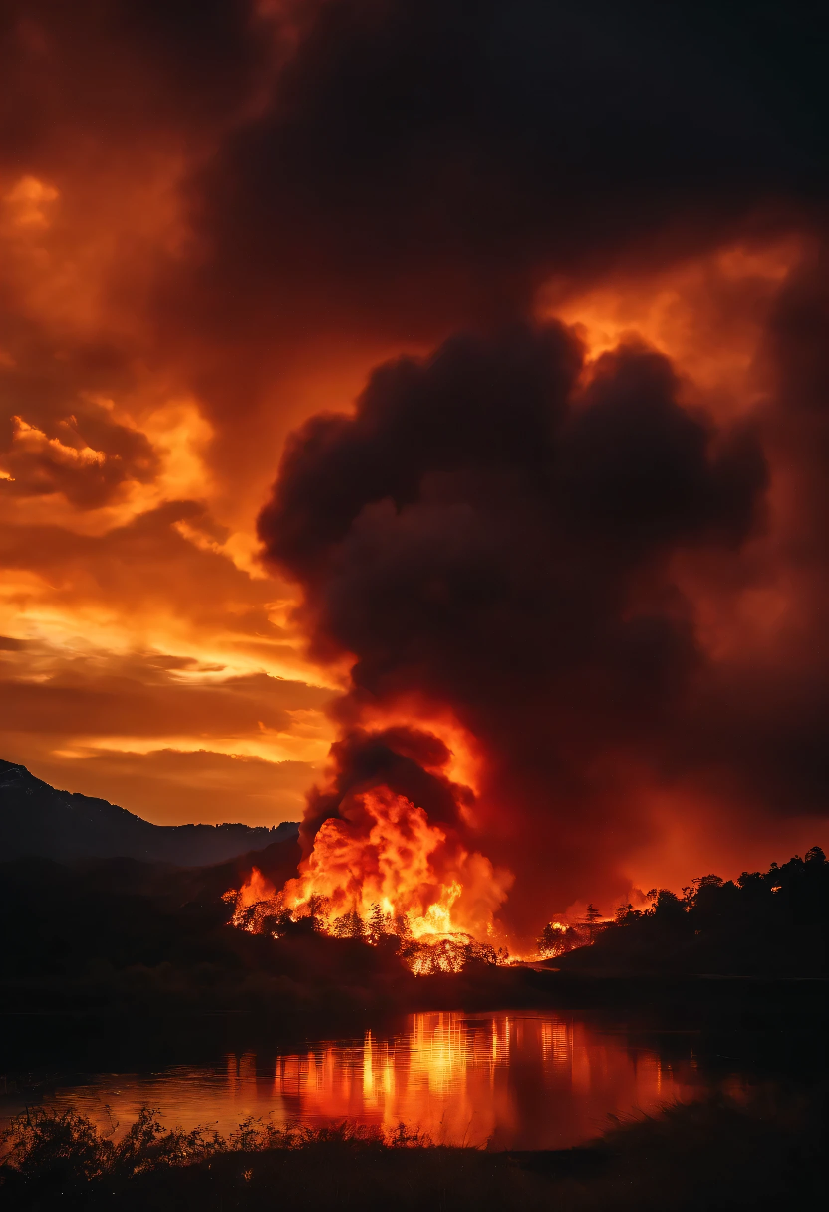 fire descending from the sky