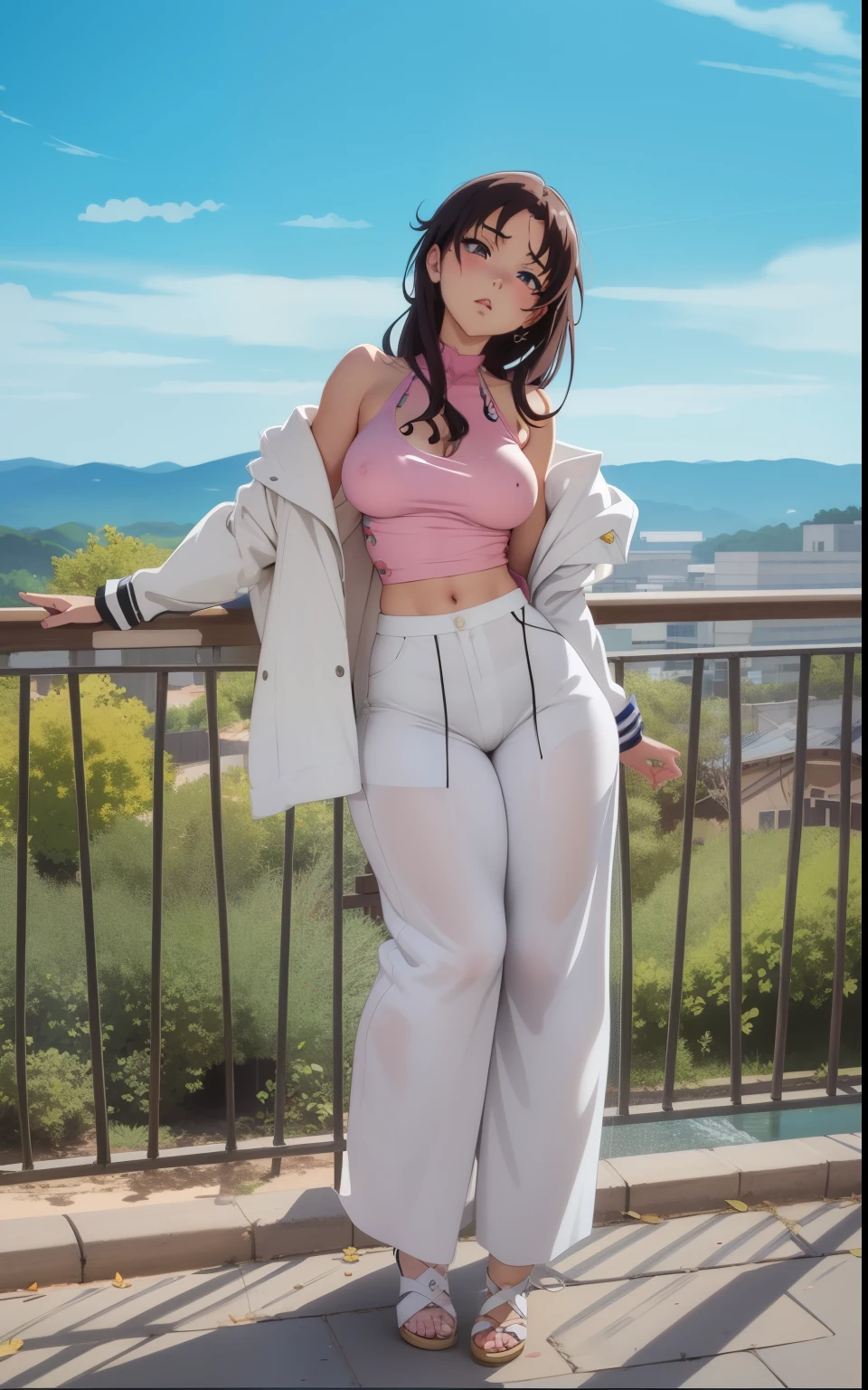 missionary position, Breasts spread, position COWGIRL, lying on a bed, position TWERK, topless, MILF, vraiment gros boobasterpiece), anime girl avec de gros seins, attractive anime girl, Ilya Kuvshinov. 4 km, [ Digital art 4 km ]!!, Style Anime 3D réaliste, Jolie fille d’anime, Extremely detailed artgerm, Oppai, Style anime 4 K, Rendu photo réaliste Anime girl, Anime hyper réaliste, style anime. 8