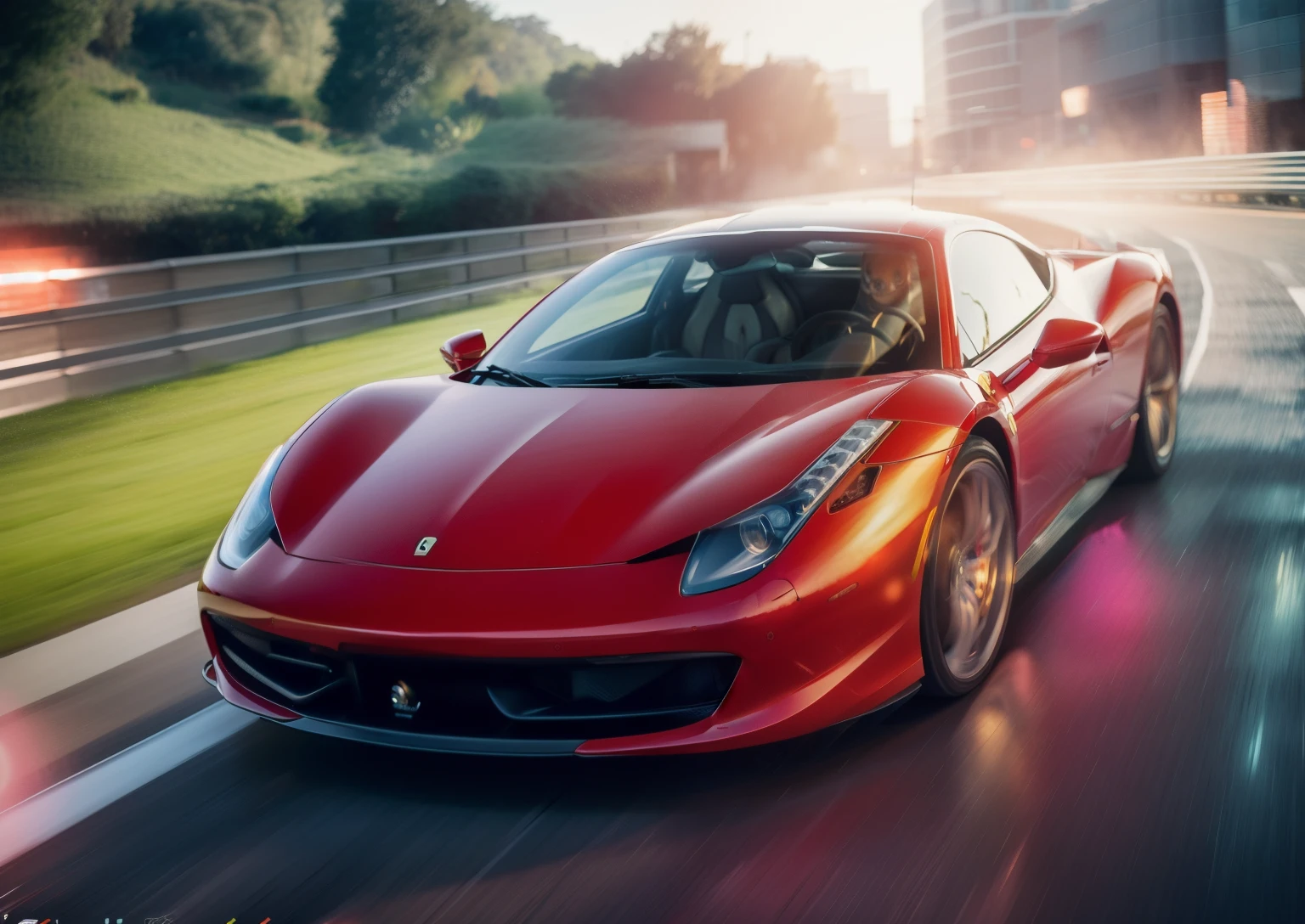 concept: ferrari 458 italia color red quality:(highest quality, 4k, High resolution, masterpiece:1.2), Super detailed, (real, photorealistic:1.37), High quality artwork, illumination:Bright colors, Bokeh, Dynamic configuration, a powerful sense of movement, Lens flare, The overall dramatic atmosphere of the scene, Other details:, 32k, 500 dpi, Sony A7 IV, Studio lighting, Realistic Environmental Lighting, Immersive realism, Cinematic, Centered, Shallow depth of field, Dramatic Lighting, Beautiful, Ultra detailed, chromatic aberration, Screen space reflections, 1200pp, The perfect balance of chaos and precision, thrill of racing, Dynamic configuration, a powerful sense of movement, Bokeh flavor in the background, 500㎜, f/4.0, photo shoot.
