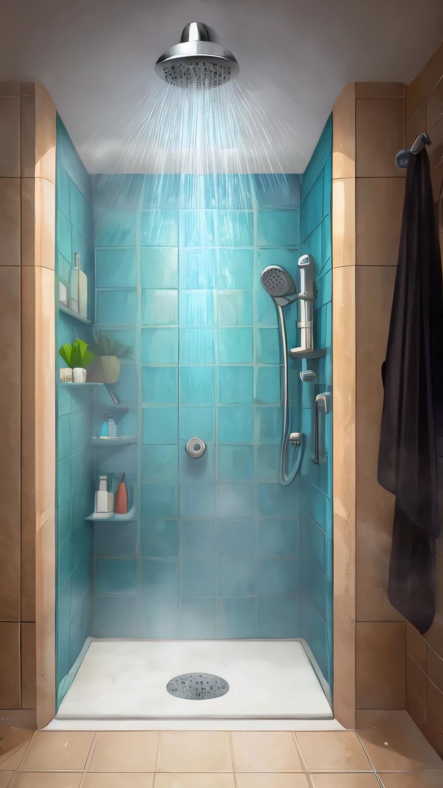 shower, water, smoke