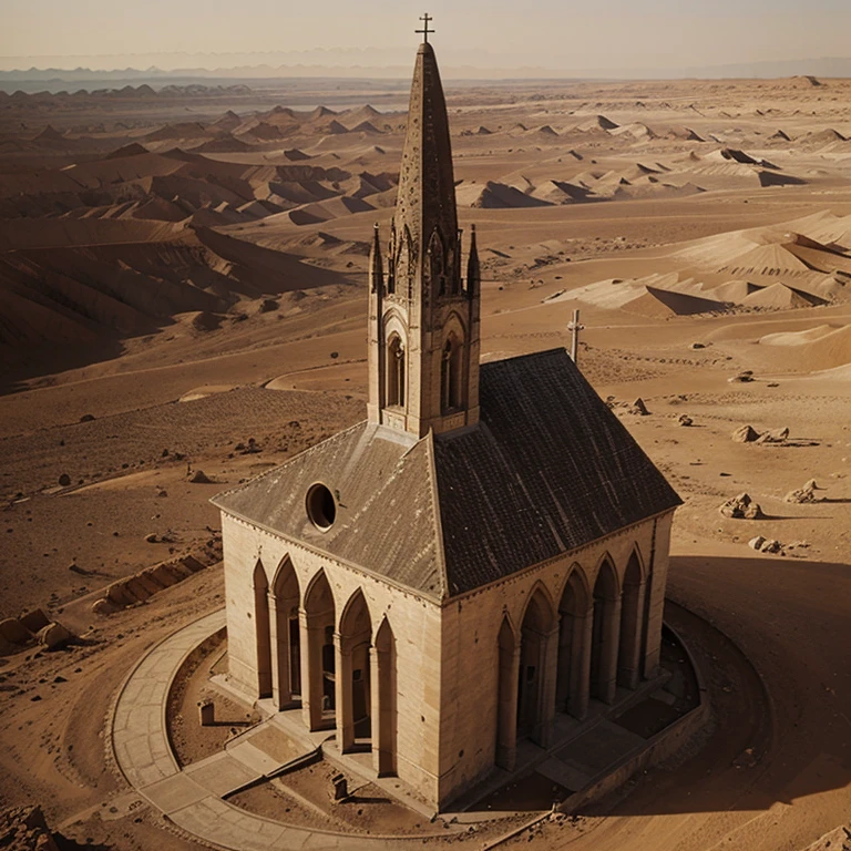 A Catholic church built in a place on the planet Mars