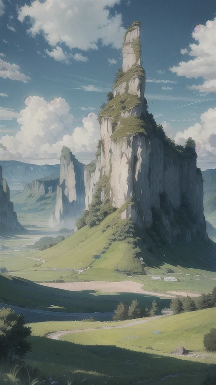 ridiculous resolution, high resolution, (masterpiece:1.4), super detailed, nature , clouds , green land , blue sky , 8k 