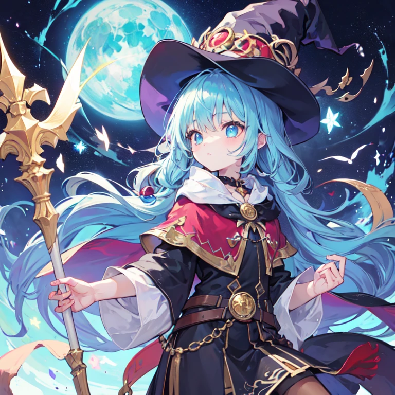 Cute young ??? witch girl, with young boy wizard warlock.
