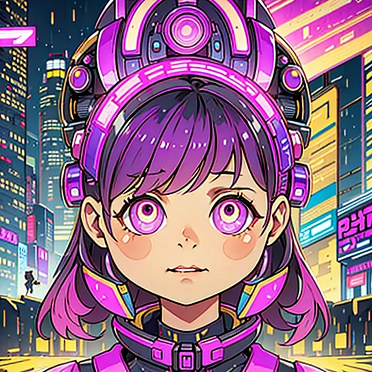(((Side view)))side close-up,a close up of a robot with a glowing head and a purple background, cyber mech, in style of beeple, cyberpunk pikachu, style hybrid mix of beeple, 3 d render beeple, cute elaborate epic robot, beeple masterpiece, cyberpunk art style, yellow mech, beeple!!, cyber steampunk 8 k 3 d(((future)))(Telephoto angle of view)(Tilt-Shift)