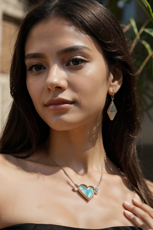 1girl in, 30 years old, Square face, Long hair, Looking at viewer, jewelry, Realistic, Sexy, princess outfit, castle background, free pose