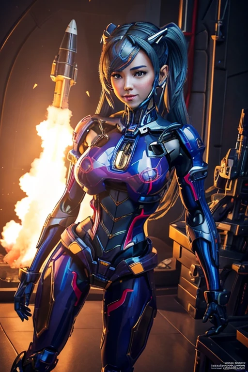 A mother whose lower body has been modified into a rocket and her two teenage daughters who have also been modified into rockets,
Both of them have human upper bodies.,
No clothes on,
Bright colors,
High resolution,
realistic depiction,
ビクトリア朝Mr.式,
Looking forward,
Mr.々Lower body shape,
Mr.々Nozzle size,
enchanting smile,
professional lighting, modern style, artistic composition, Victorian beauty, professional lighting, modern style, artistic composition