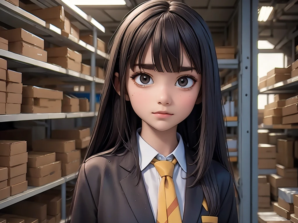 motion blur、A girl dodges a bullet at high speed