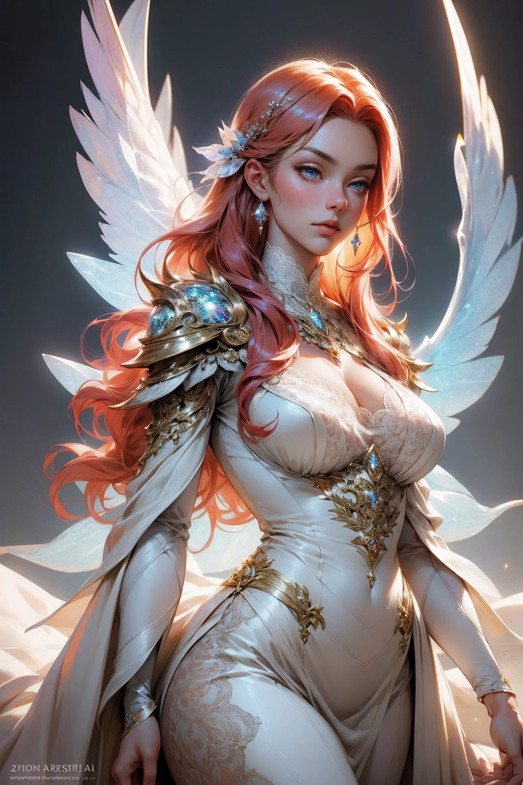{-erro_de_anatomia:1.0}(best quality,4k,8k,highres,masterpiece:1.2), ultra-detailed, (realistic,photorealistic,photo-realistic:1.37), mature milf, illyasviel von einzbern, redhead hair, upper body, vibrant colors, glowing skin, mesmerizing eyes, elegant pose, enchanting background, delicate lace dress, surreal lighting, ethereal atmosphere, mystical aura, intricate details, artistic medium, digital illustration, fantasy, anime , mouth closed. Different posture , dynamic poses, mouth closed. Different posture, backwards, with chin resting on shoulder. Perfect fingers. Looking ahead, crystal eyes