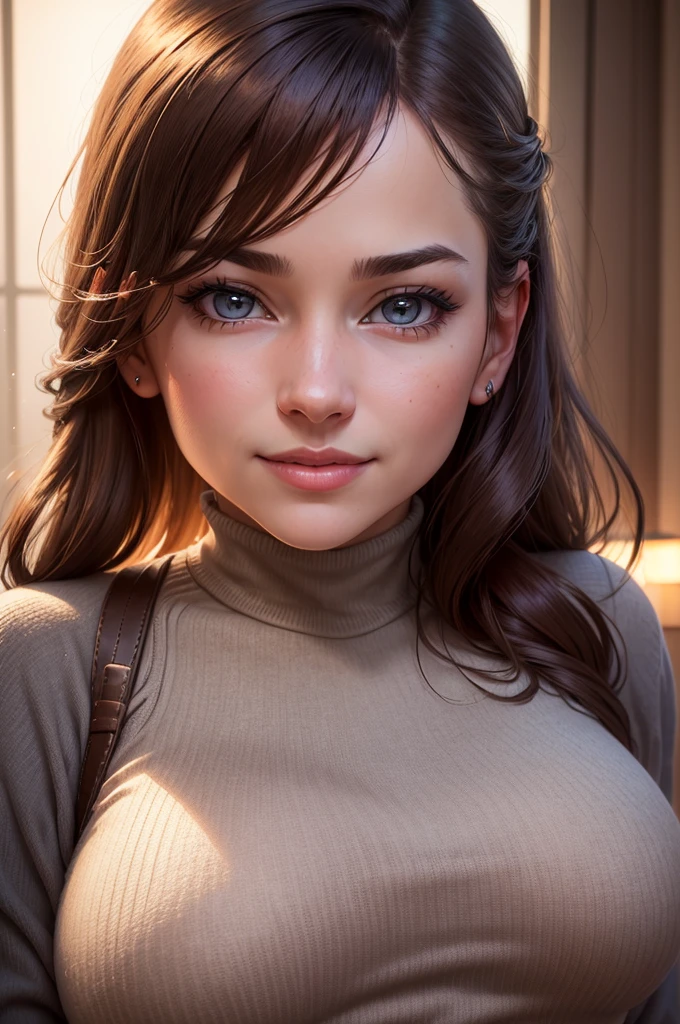 (best quality,4k,realistic:1.37),ultra-detailed,soft lighting,professional,sharp focus,portrait,vivid colors,A cute woman substitute teacher with a shy expression, beautiful detailed eyes, and a gentle smile, wearing a tight blouse and a mini skirt that accentuates her curves. Her outfit shows off her youthful charm. The details of her face are artistically rendered to capture her beauty and express her tender personality. The soft lighting enhances her features and adds depth to the portrait. The colors are vibrant and lively, reflecting her energy and enthusiasm.