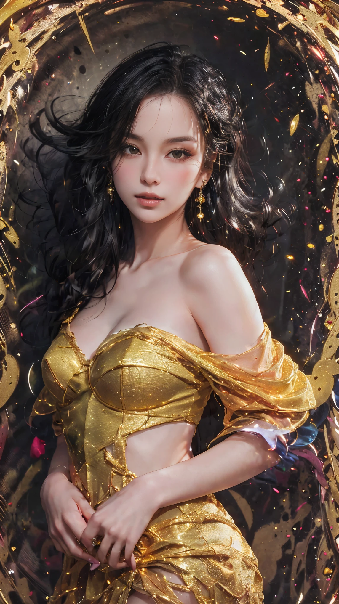 (best quality,4k,8k,highres,masterpiece:1.2),ultra-detailed,(realistic,photorealistic,photo-realistic:1.37),gold leaf finish female figure,artwork,nude,beautiful detailed eyes,beautiful detailed lips,extremely detailed eyes and face,longeyelashes,sensual,serene expression,subtle emotion,graceful pose,soft lighting,delicate brushstrokes,vivid colors,ethereal atmosphere,warm and inviting ambiance,sublime beauty,harmonious composition,graceful curves,golden tones,meticulous attention to detail,sublime craftsmanship,classic elegance,sublime beauty in simplicity,dreamlike quality,golden aura,dynamic composition,smooth and flawless skin,artistic vision,subtle shadows and highlights,masterful technique,emotional depth,golden accents,romantic allure,majestic presence,expressive body language,gentle curves,exquisite physique,powerful femininity.