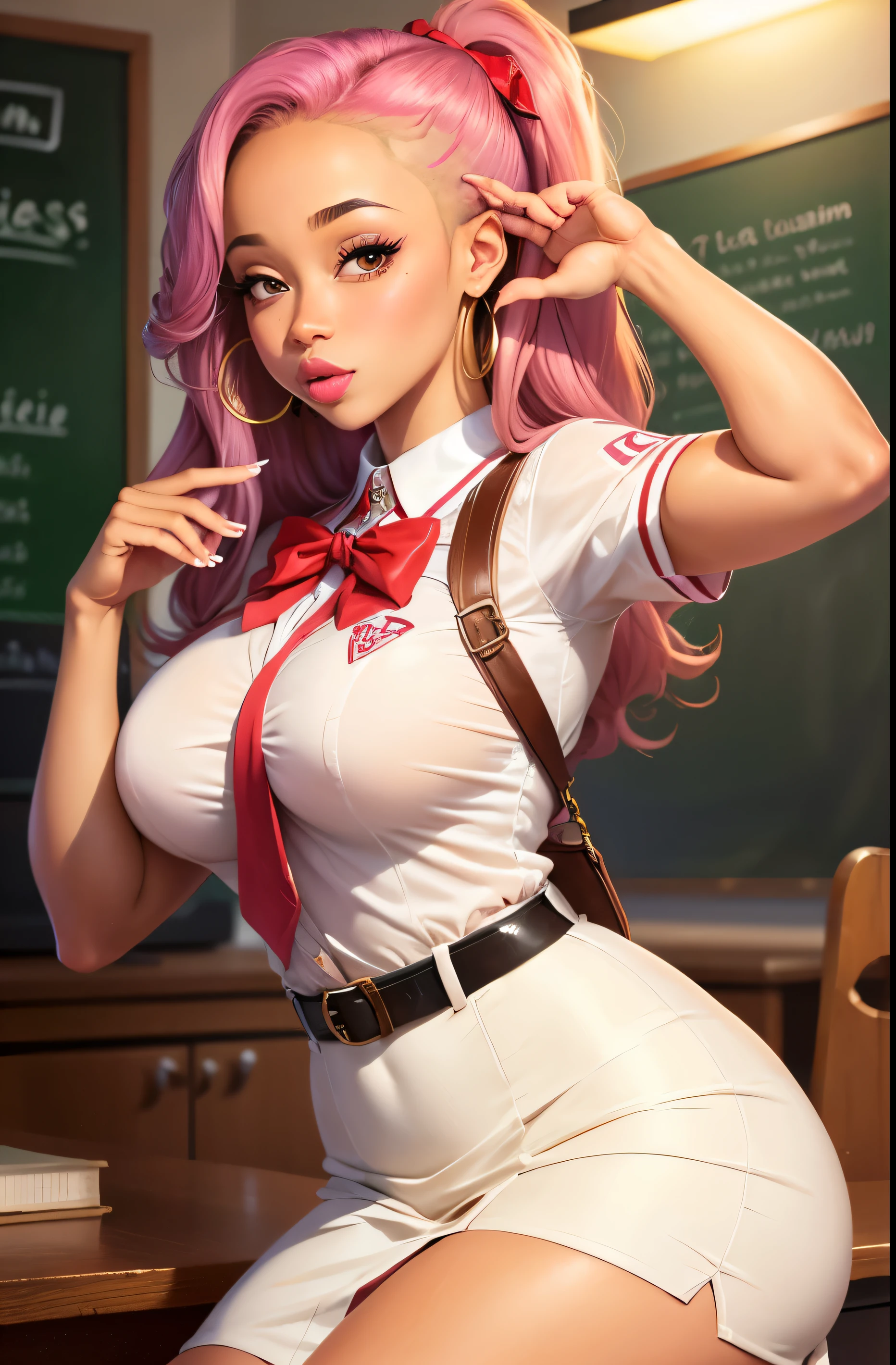 a light skinned houston woman school girl cute perfect