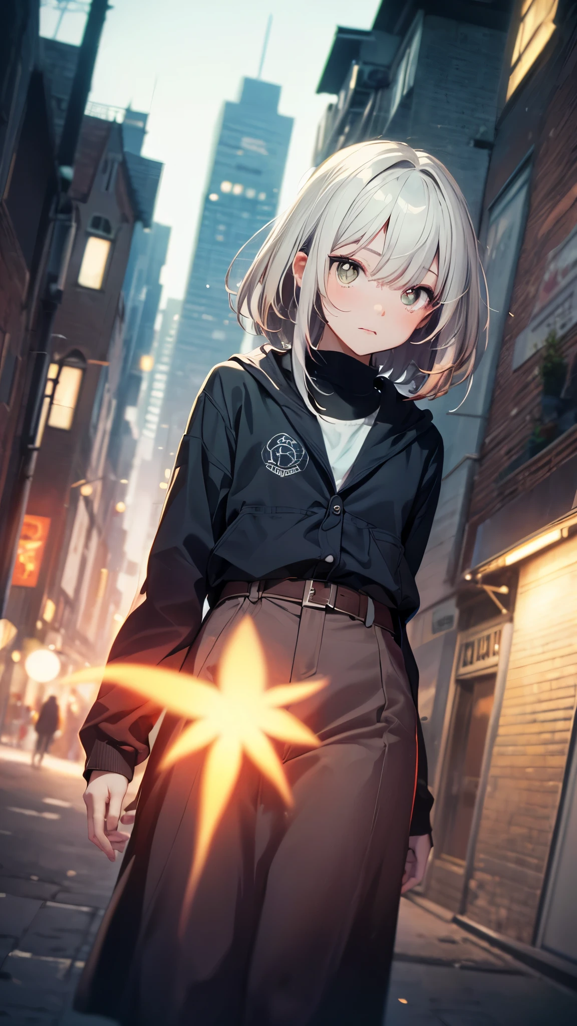of, (gradient hair, dutch angle:1.3), film grain, chromatic aberration, city, masterpiece, highest quality, Raw photo, realistic, disorganized, 1女of子, cute, perspective, cowboy shot, High resolution, super detailed, small eyes and face, sharp pupils, realistic student, sharp focus, summer, night,
Waiting to start