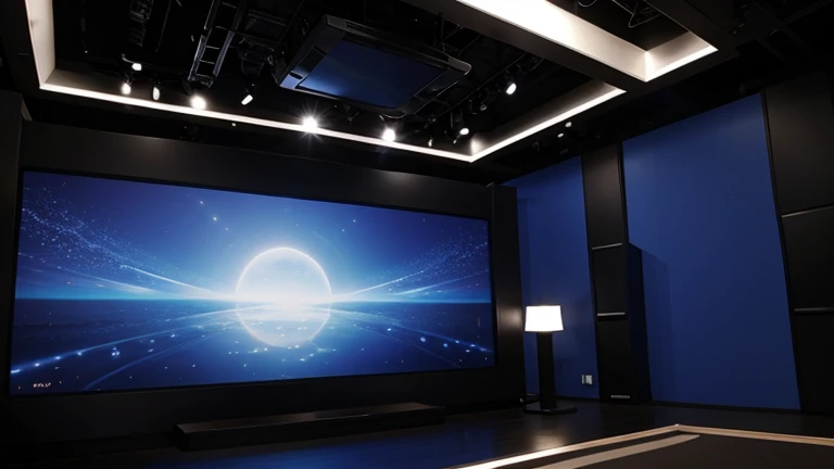in a television studio