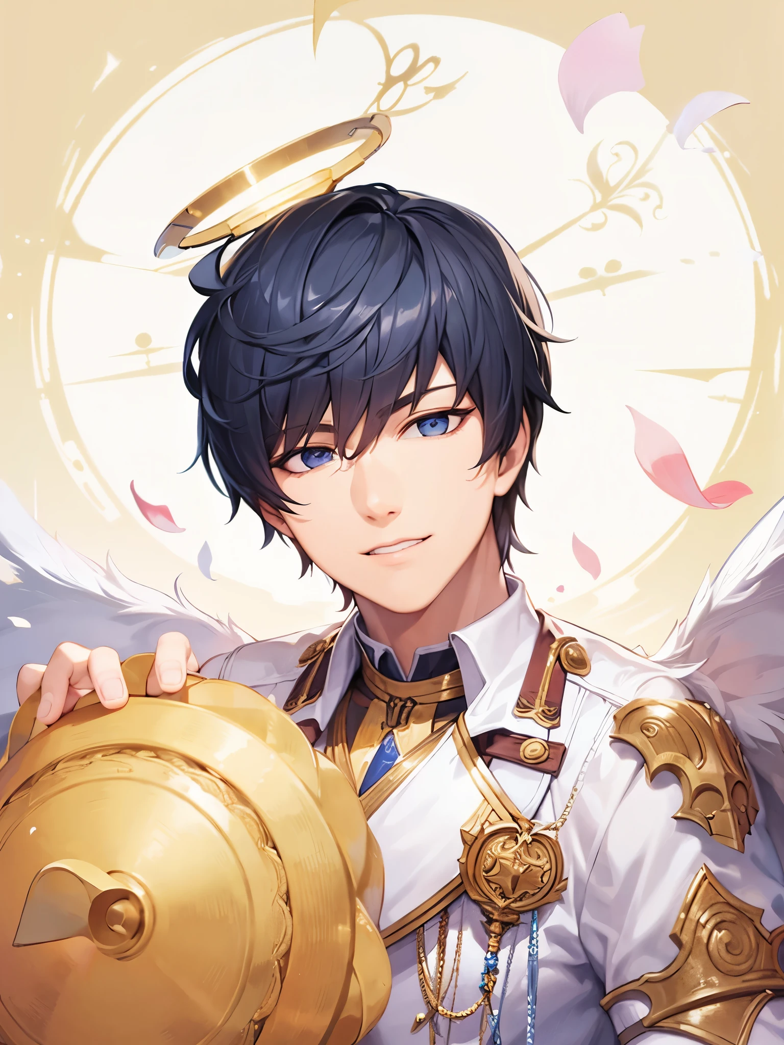 a handsome guy、serious expression、Cool and beautiful face、Highly Detailed CG Unity 8K Wallpaper, (super masterpiece, beautiful person, well detailed face polluted smile, It's photorealistic, hyper realistic)cool and cool face、Mature