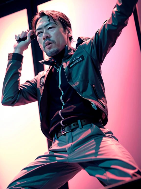 One man、 (Tied to the cross)、 x cross, masochism,
