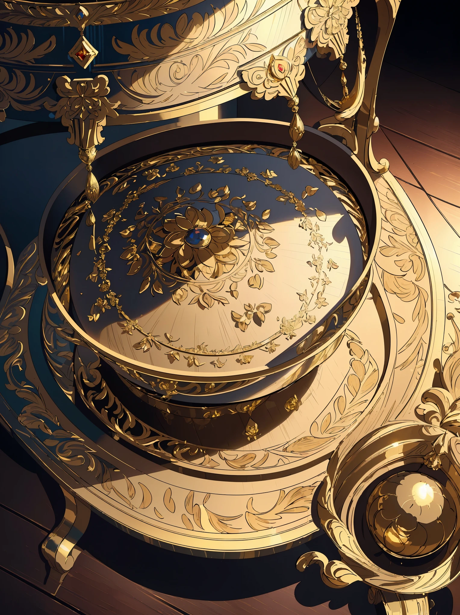 (best quality,4k,8k,highres,masterpiece:1.2),ultra-detailed,realistic,impressionist,beautiful detailed gold foil artwork, luxurious aesthetic, ornamental art, exquisite details, intricate textures, glossy finish, opulent decorations, classical aesthetics, artistic elegance, rich colors, studio lighting