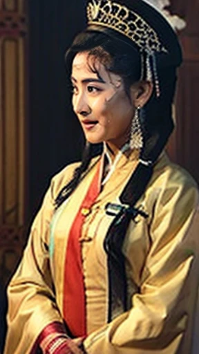 NSFW,perfect face,Suikoden,Lady Lin,,Beautiful costumes with traditional designs,full_body,