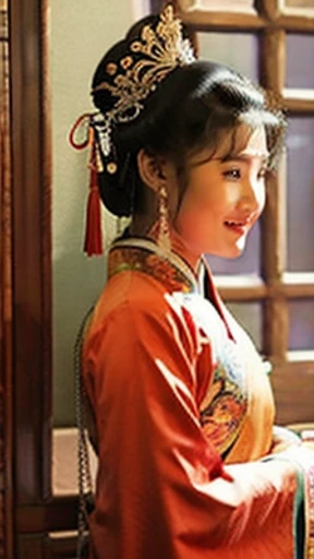 NSFW,perfect face,Suikoden,Lady Lin,ancient chinese traditional costume,full_body,