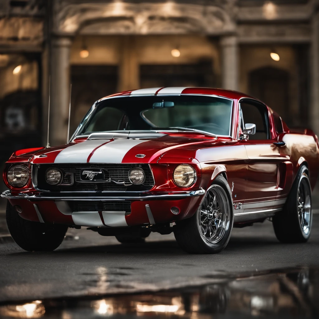 Super exotic Ford Mustang GT500 highly detailed polished wide view masterpiece