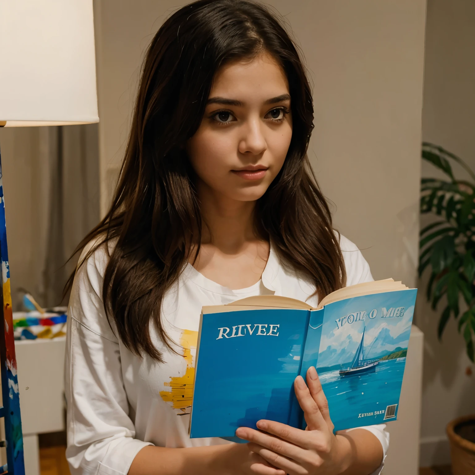 Painting of girl who can read mind