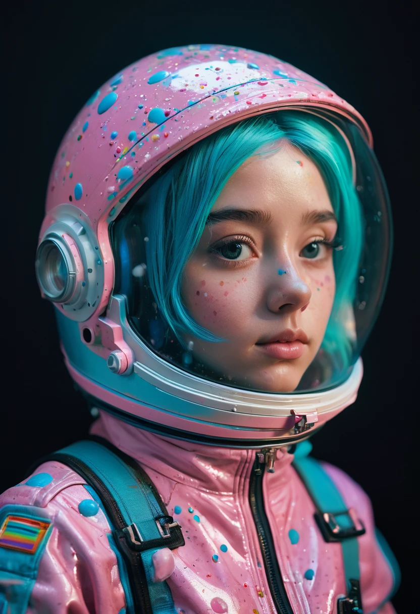 8K, ARTISTIC photogrAphy, best quAlity, mAsterpiece: 1.2), A (potrAit:1.2) Don Bluth Style ASTRONAUT nude pink Toon Doll, full body RAW candid cinema, cyan hair, 16mm, color graded portra 400 film, remarkable color, ultra realistic, sad admosphere, dark lighting, oppressive atmosphere, depressive colors, kodak portra 400, photograph,r, Natural Light, Pinhead lighgts, blur reflection, Brush Strokes, Smooth, abstract, Splatter, Oil On Canvas, rainbow colors, fractal isometrics details bioluminescens : a stunning realistic photograph of wet bone structure, 3d render, octane render, intricately detailed, titanium decorative headdress, cinematic, trending on artstation | Isometric | Centered