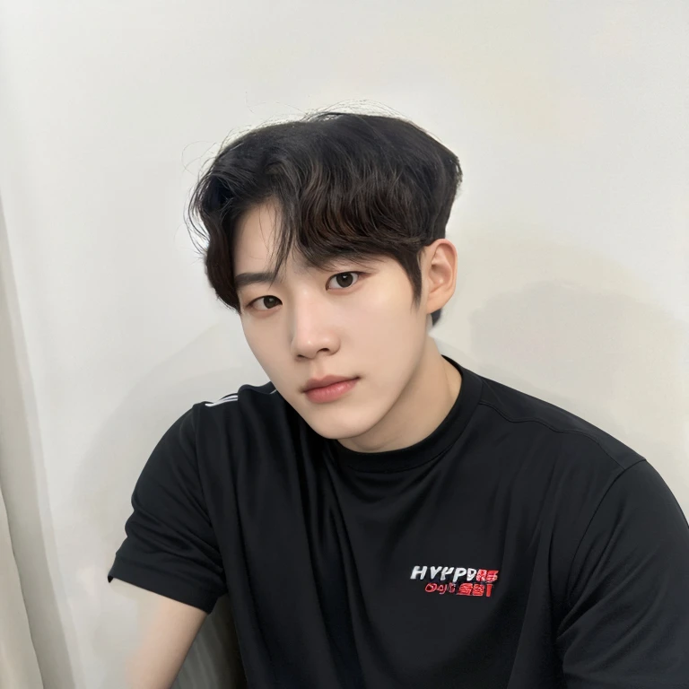 Best Quality, 8k, Masterpiece, (Portrait: 1.3), (photo realistic:1.4), (hyper realistic:1.4), Sharp Focus, looking at viewer, (smoother lighting:1.1), (increase cinematic lighting quality:0.9), realistic lighting, backlighting, light on face, ray trace, (brightening light:1.2), (Increase quality:1.4), sharp detail, (best quality real texture skin:1.4), finely detailed eyes, black_eyes, finely detailed face, 25 year old Korean woman