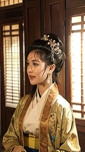 NSFW、perfect face、Suikoden、Lady Lin、Taking off one's clothes、big 、big areola、full nude、Pubic hair bladder、full body、ancient chinese traditional mansion
