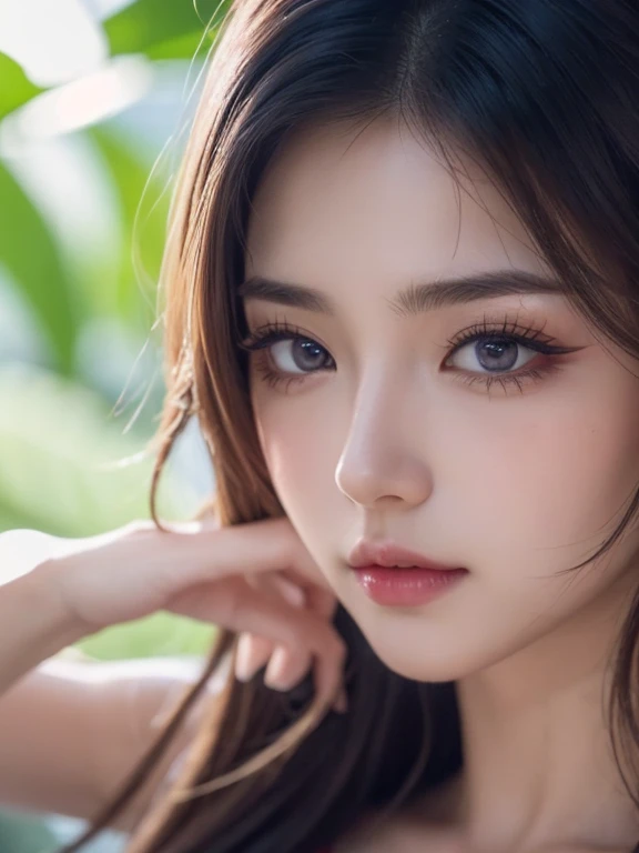girl, high quality, Super detailedな, crazy details, 4k quality (Cinematic digital artwork: 1.3), high quality, 最high qualityの, Super detailed, shape, [4k digital art]、 indosugu nr, (sharp focus: 1.5), Depth of written boundary, Bokeh, 4k 、High resolution, Super detailedな, Highly detailed CG Unity 8K wallpaper, realistic, Photoreal, Raw photo, beautiful and detailed face, white skin, realistic glowing skin, detailed hair texture, perfect body, big breasts, beautiful face, acura, anatomically correct, highly detailed face, Eye and skin texture, natural neck length, (beautiful eyes), (beautiful hands), (Glossy skin:1.2)、thin legs, thin legs, knowledgeable person、detailed face、detailed background、 (live action、intricate details)、Tropical style、 Dramatic compensate、compensate、eye make up、eyeliner、eye shadow、Lilac Contact Lenses、(whole body)、((cheerleader))