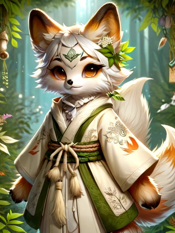 kitsune, herbalist, herbalist outfit, 