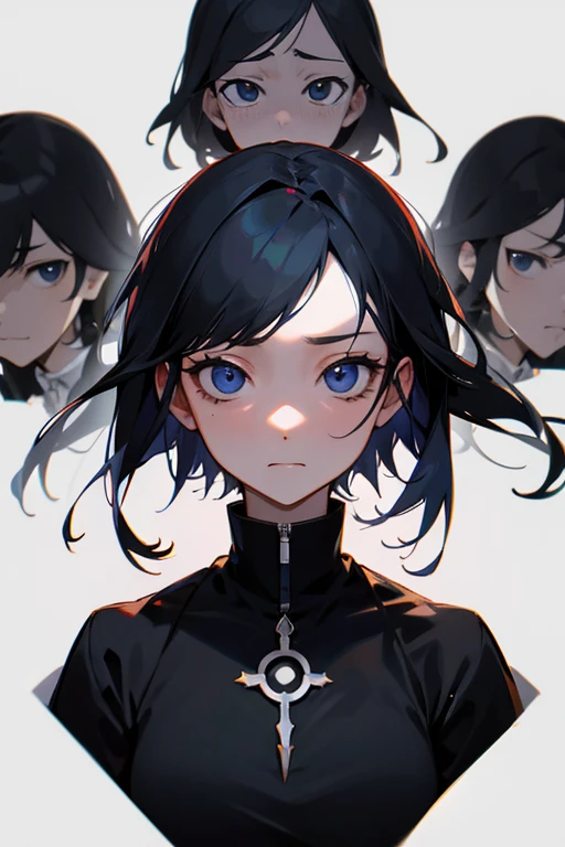 Emotionless face、3×3