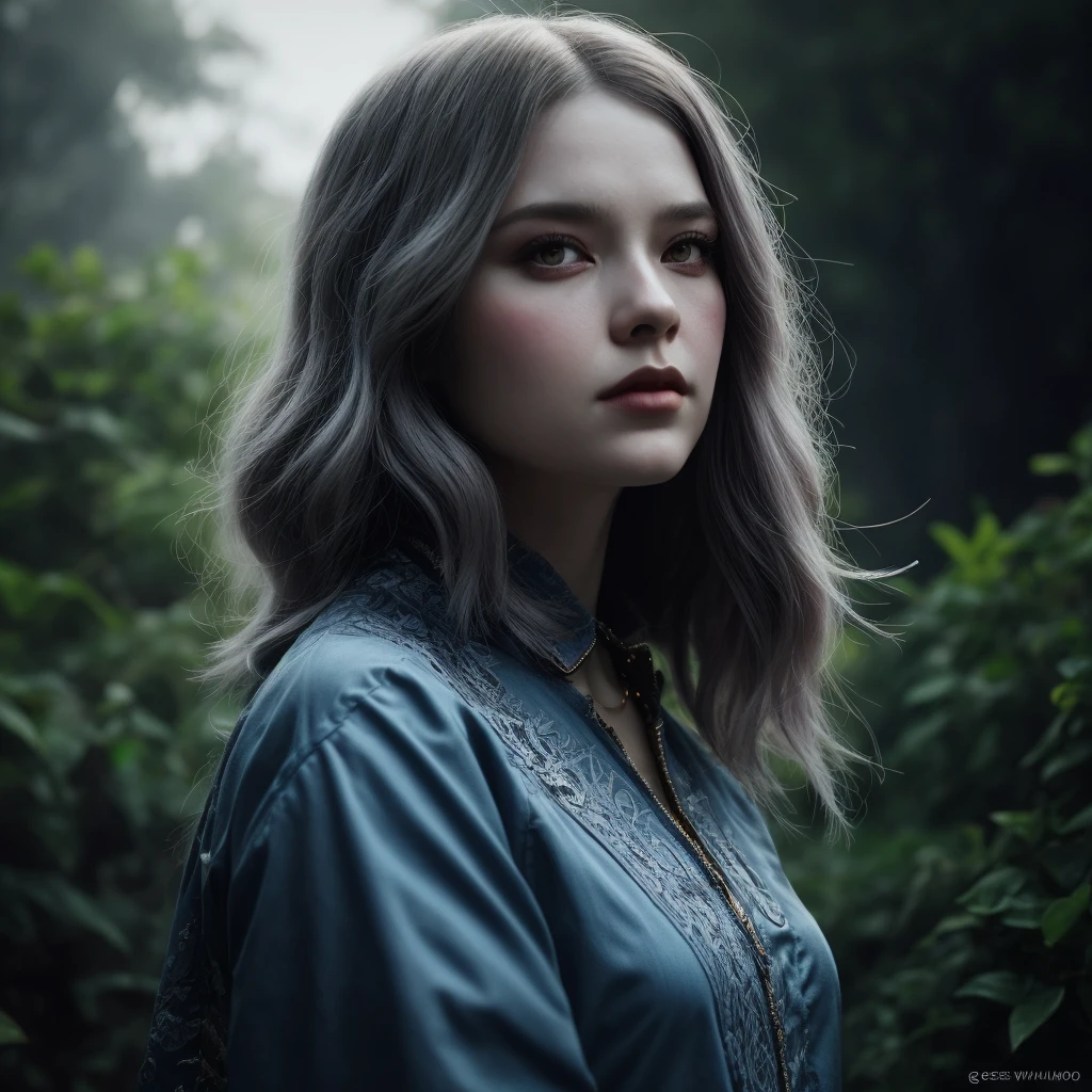 A flower by Casey Weldon, Olga Kvasha, Miho Hirano, hyperdetailed intricately detailed gothic art trending on Artstation triadic colors Unreal Engine 5 detailed matte painting, deep color, fantastical sword, intricate detail, splash screen, complementary colors, fantasy concept art, 8k resolution, gothic deviantart masterpiece, (dark shot:0.9), art by greg rutkowski and artgerm, soft cinematic light, adobe lightroom, photolab, hdr, intricate, highly detailed, (depth of field:1.4)