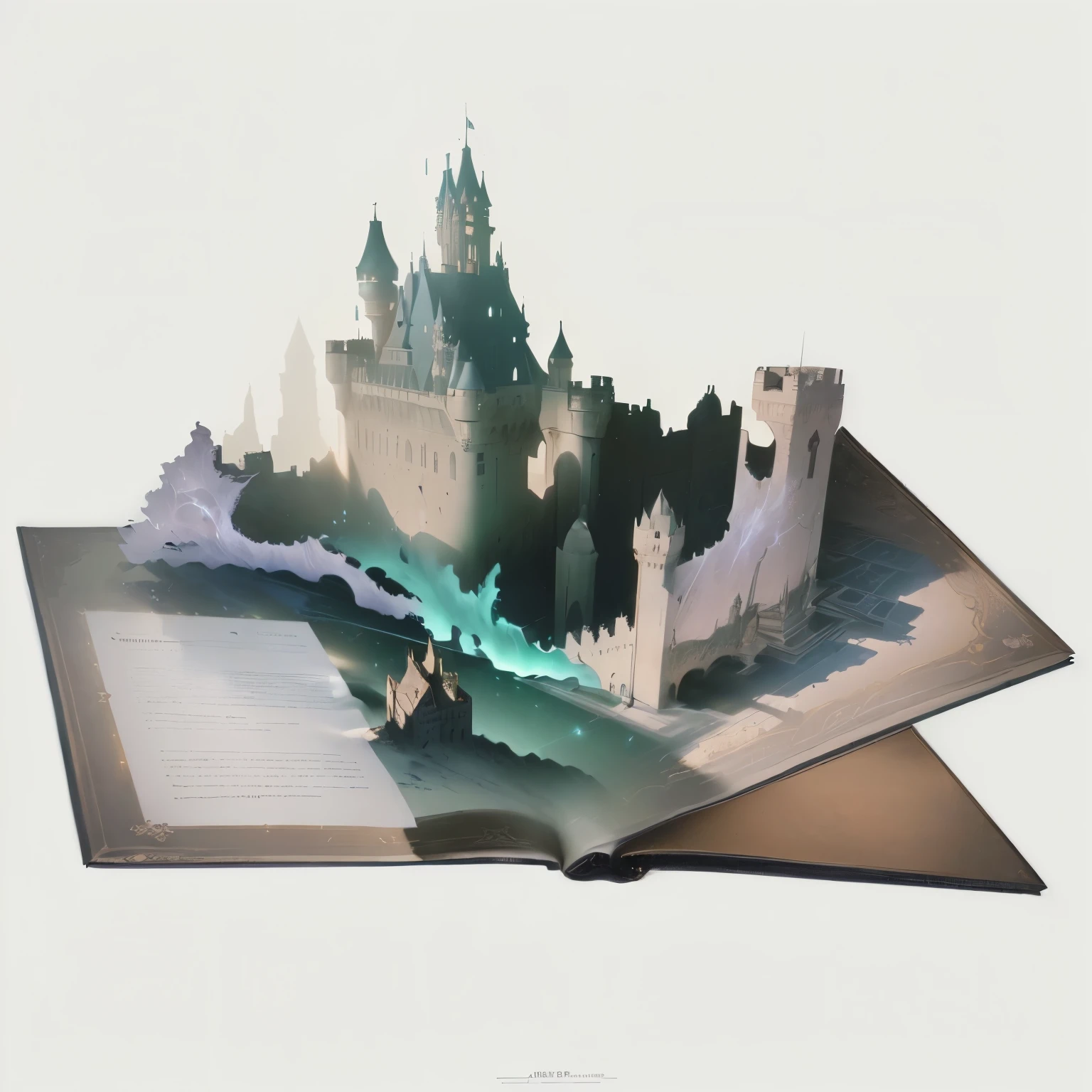 castle, masterpiece, best quality, (extremely detailed CG unity 8k wallpaper), (best quality), (best illustration), (best shadow), absurdres, realistic lighting, (Abyss), beautiful detailed glow, art by PeterMohrBacher,