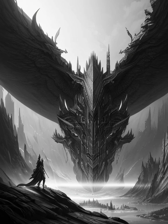 charcoal pencil drawing, black and white drawing, 4k, artwork, Best quality, (extremely detailed 8k CG unit wallpaper), (Best quality), (best illustration), (best shadow), absurdities, realistic lighting , (Abyss), beautiful detailed glow, art by PeterMohrBacher,