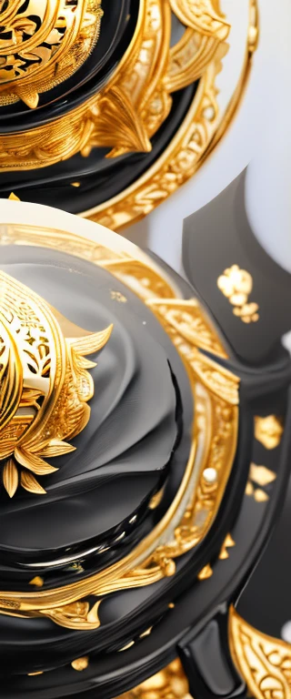 (Gold leaf art:1.5),((masterpiece, highest quality, Highest image quality, High resolution)), ((Extremely detailed CG unified 8k wallpaper)), a black and gold painting of a moon goddess with lotus flowers, (intricate classic art, Monochrome, black and gold only, Gold folding screen, folding screen painting:1.8), gracefully upon a lotus, thailand art, moon goddess, wood block print, a stunning portrait of a goddess, with lotus flowers, goddess art, goddess of love and peace, contented female bodhisattva, dmt goddess, sacred feminine, goddess of the hunt and the moon, (Gold Leaf Art:1.5),