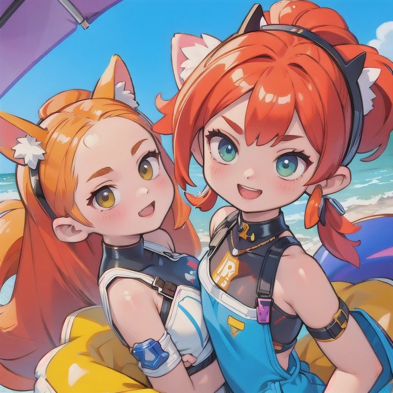 (masterpiece, best quality:1.2), 1girl, ((masterpiece, highest quality, Highest image quality, High resolution, photorealistic, Raw photo, 8K)), Retro Game, Nintendo, SEGA, Namco, Cyberpunk 1:25 miniatures,illustration,Side viewing angle,((Side viewing angle)),Wear gold wire-rimmed reflective sunglasses,Carry future weapons,very happy,Side viewing angle,whole body,three-dimensional,octane rendering,Perfect face,Collagen texture((flowing hair))((Gradient long fur rabbit ears))