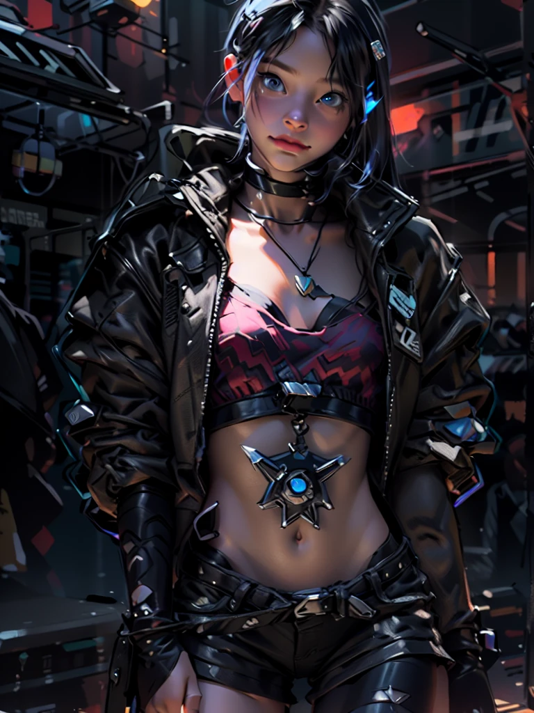 (Best quality, A high resolution), (ultra detail), (1. Baby Michelle), (1 beautiful girl), (underwear, with medium straight hair, bottomwear, in a white miniskirt with pleats and ears, blue sweatshirt , on a naked body).(written on the chest ' Future funk'). (amidst a vibrant futuristic cityscape, illuminated by neon lights). (More than 8K.motor surreal:1.4,HD,La Best quality:1.4, Photorealistic:1.4, skin texture:1.4, masterpiece:1.8,masterpiece, Best quality, Объект Object).(detailed facial features:1.3) ,(Correct proportions),(Beautiful blue eyes:1.4), (Cowboy pose), (more details:1.4), ,(Cyberpunk 2.1), (kawaii style: 1.4); , (ice element:1.4),(White underwear:V2.1)
