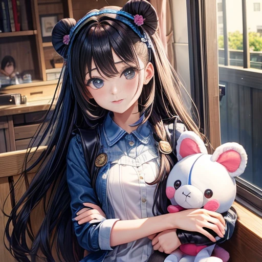 hero show、stuffed toy、Cool gal beauty、stuffed toyの中の美女、cute、Beauty in stuffed toys