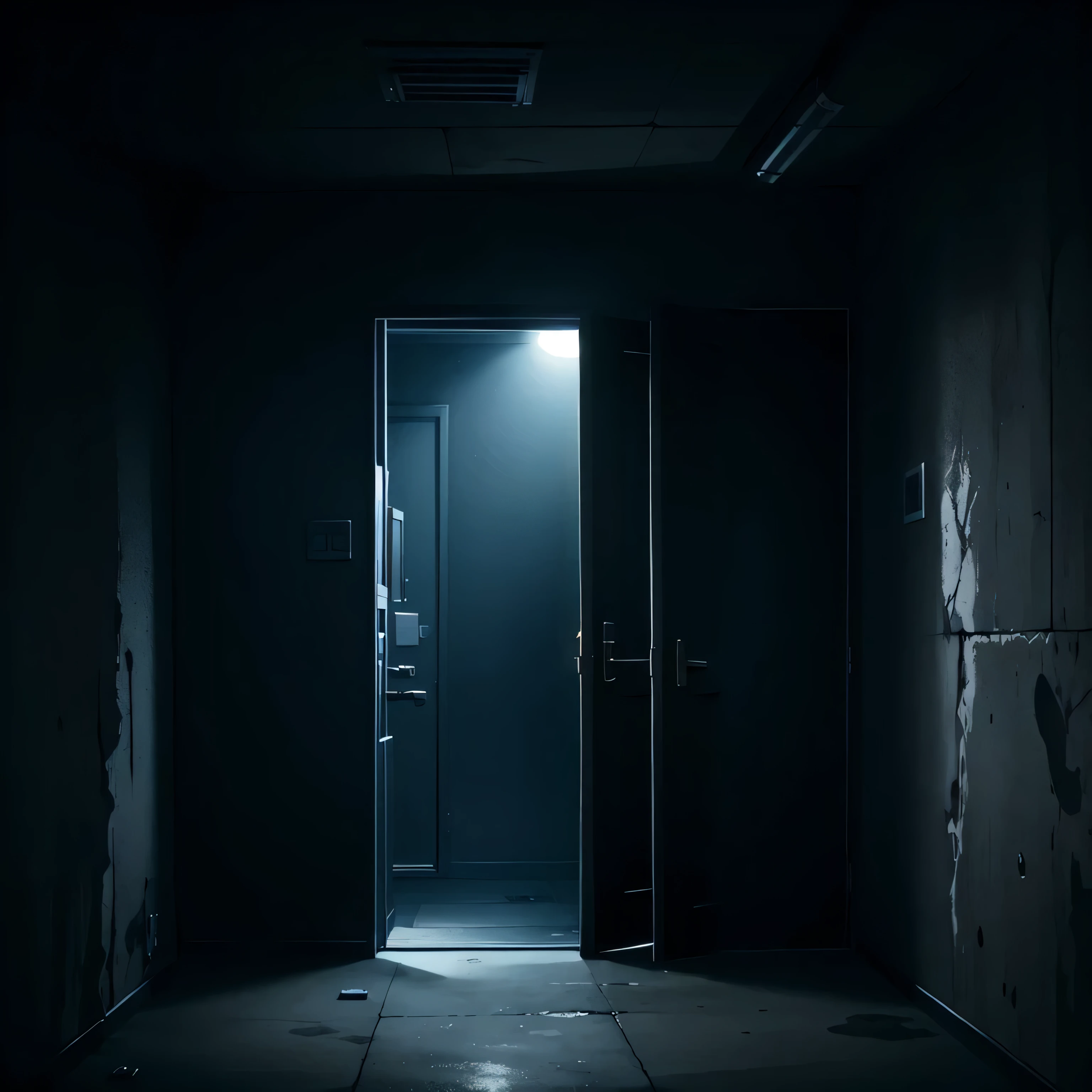 Half-open door