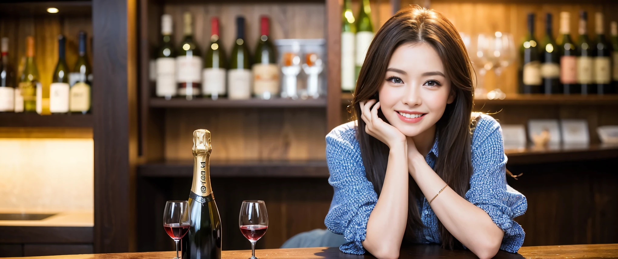 ((highest quality、8K、masterpiece:1.3))、Beautiful woman perfect body:1.4、slimなボディ、((Bob Hale、straight hair:1.2))、 ultra high resolution, bright image、2. The beauty of wine, beautiful face, blue eyes, fine eyes, light shines on your face, blush your nose, short hair,Spectacular view of the sunset sky and clouds、Amazing mountain views、ニコニコ明るいsmile、smileの素敵な女性、bright face、Fox face、lady、Champagne、Wine bottle、wine glass、red wine 、Appetizer、Italian food、Two beauties、brown hair、shortcut、long sleeve shirt、Winter Fashion、dress、Wine bottle、sparkling wine、Pretty Woman 1, (slimな顔), (brown hair), (shortcut), cheeks turn a little red, (42 years old), 39 years old, charming beauty、restaurant, nova frog style, actress, model, Upper body, White wine, slim, wine glass, 真ん中に置かれたwine glass, smile, (smile: 1.15), 綺麗なfine eyes, Strong light and shadow,moist body:1.5、delicate eyes、brown hair、The hair is very shiny、