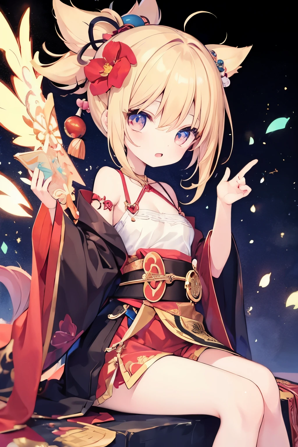 Very beautiful and shining eyes、shining eyes、((1 girl))、small breasts、big mouth、childish clothes、***************,highest quality, masterpiece, High resolution, alone, {yoimiya_Genshin:1.15},young, blonde_hair, 前hair, hair_ornament, ponytail, 1 female、、masterpiece、highest quality、Accurate、Oiran、provocative pose、tongue、Big eyes、spread your legs、I can see the whole body、masterpiece, highest quality, High resolution, get used to it, teenage girl，ボサボサのhair，sexy，have a tattoo，attraction，Heartwarming，Heart rate，cropped shoulder，