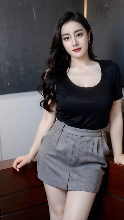 (best quality,4K,8K,high resolution,masterpiece:1.2),Super detailed,(actual,photoactual,photo-actual:1.37),Nezuko Kamado,Sexy and seductive teacher,Beautiful and delicate eyes,Beautiful and delicate lips,long eyelashes,long black hair,Slim and curvy body,a bit big，Huge long saggy breasts, cleavage, The chest is more exposed，looking at the audience，split，，full-body shot ,revealing clothes,short skirt,Tease underwear,Confident posture,Conduct sex education,classroom environment,blackboard,Books and papers,Students are attentive,Participation and expressions of interest,Focus、professional teaching,Educational posters on the wall,bright colors,studio lighting,soft warm tones,Gentle and cozy atmosphere