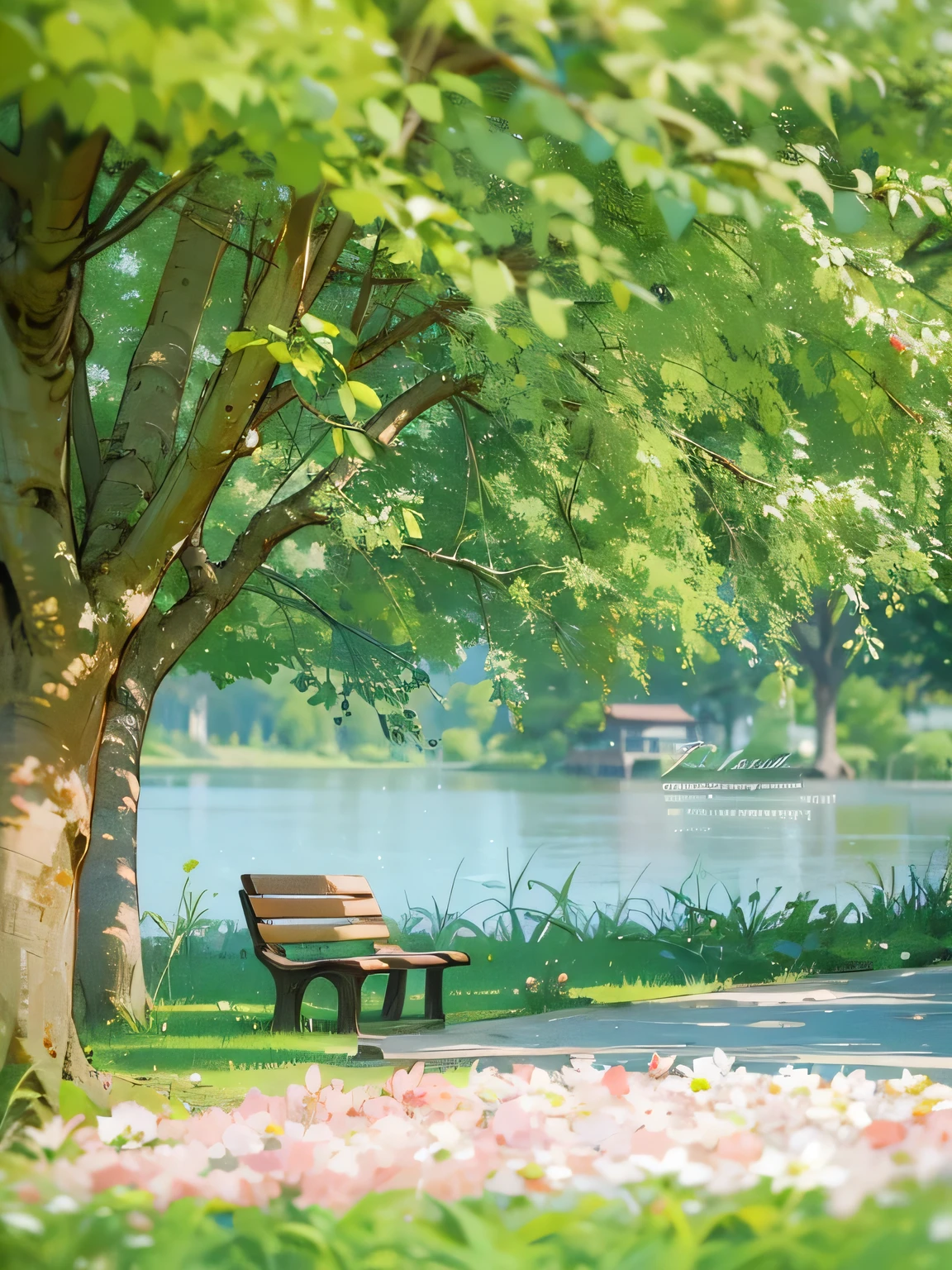 Kasuga,garden,lakeside,Perfect picture quality