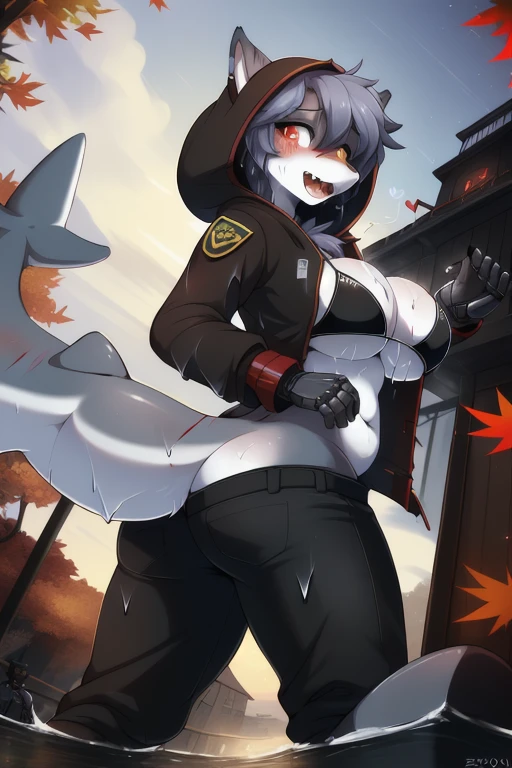 (sfw:2.0), uploaded the e621, beautiful and detailed,woman (((female))) ((anthro)) , (( shark-girl )), shark-muzzle, short blue hair, shiny skin, in water laying , Ross Tran, by ruan jia, by zaush, by foxovh, lighting cinematic, seductor, thighighs, (huge chest), full body view, (busty), wide hips, beautiful, messy hair, detailed yellow eyes, wet transparent white sports bra, slim white (mini bikini)-strings, black pants, black jacket , alone, submissive, view from down, sweating, hot , lust, trembling, open mouth, tongue sticking, invitation, (heart-shaped pupils), sexy, seductive, fall in love girl, nice, cute, (adult), smalldetailed, shy and seductive posture, leaning ahead down, we can see her half-exposed mid breasts, on beach, gaming, waves, drops, ( in the forest and ore there is a huge tower, ((absurdity, A high resolution, Ultra detailed, 1 girl,oversized hooded jacket,whole body, holding mechanical chainsaw)), bbw, Female, One, perspective front view, Huge ass, blushing, CHUBBY, Big breasts, tranquility, paws, low angle, Holding the chest, large areolas, soft smile, long curly, lush, voluptuous, thick, in black knight's armor ((face drenched in blood face)) gloomy, (ghost pirate)) skull, in military clothes, (in the sky on a flying pirate ship), (high-res masterpiece)) , ((best quality)), illustration, furry, cat, animal ears, tail, bodyfur, black fur, 1guy, upper body, 1guy solo, adult *//*, red eyes, red NVGS goggles *//*, black full-body elite military light armor, looking at top-left, uneasy expression, red smoke in a dark building on the background, Plump, CHUBBY), thick thighs, wide hips, big ass, Leaning over, Good at sports, ((rear focus, Standing in the back))