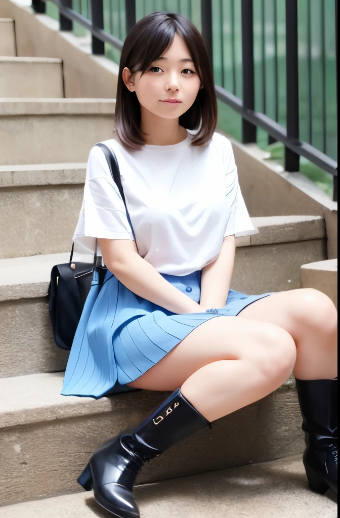 (((on the train:2.0)))、look at the camera with a smile、Skirt Lift、((((Lift your skirt with your hands:2.0))))、(Panties:1.5)、woman, 20-year-old, Short black wavy hair、bangs、(Long skirt), ((((The wind blew my skirt away, 私のPantiesを露出させてください...))))、(レースのPantiesー)、(Tilt your head a little)