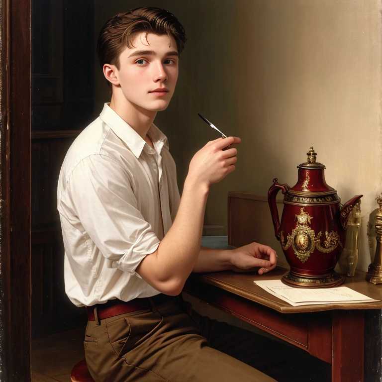 a twenty-year-old Englishman.