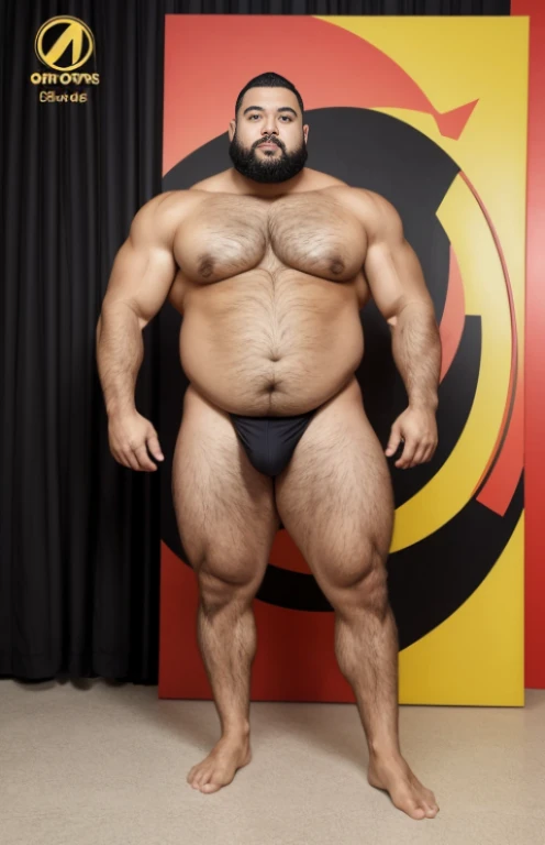 Just plump, chubby, extremely thick thighs, large belly, obra de arte,maximum quality,day comerciant,gordo,gordo guy,Uma moreno,breve lenda,barba,oculos de sol,Eu tenho uma barriga grande exposta,The face is big,Posture of speaker gesturing with hands to the audience encouraging them,Notas voadoras,Moedas Voadoras,tesouro,luzes de holofotes, image of full body naked no clothes Only Speedo red or white or black. Volume na Virilha Menor.