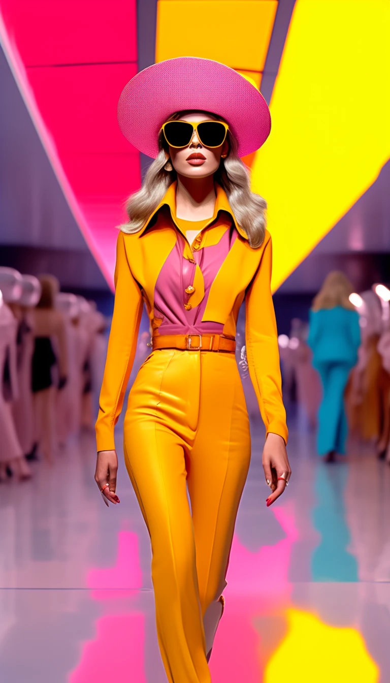 editorial de moda by balenciaga, 2023, ultra hd, super nitido, detalhes reais, texturizado, film grain, linda modelo ruiva, 16k, ((obra prima)), perfect studio lighting, cores vivas, bright lights by demna gvasalia