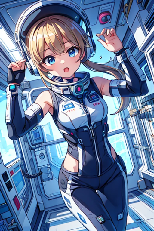 top-quality,Top image quality,In 8K,4k,masterpiece,ultra-detailliert,beautiful,ultra-quality, best quality,expensive solve, ultra-be familiar with,game cg,dutch angle,(acrobatic pose):5,jumping:5,(inside spacestation,)beautiful be familiar with eye,five refer to,headphone,NSFW,a beauty girl,(astro vest):5,(tracking unishapes),Wet,(vapor:1.5),Running shape,Open Open mouth,(blonde hair),(long hair):2,belly on,space_station_interior, exercise_room, futuristic, expensive_technology, zero_gravity_exercise_device, expensive_solve_landscape, Sophisticated_design, minimalistic, 8K_solve, game_cg_style, Dutch_angle, be familiar with_character, tracking_unishape, perfection_running_shape, intense_Performance, be familiar with_eye, Decide, vapor:1.5, beauty, strength, five_refer to, appear_belly buttOpen_mouth, ultra_quality, expensive_solve, ultra_be familiar with,astro vest
