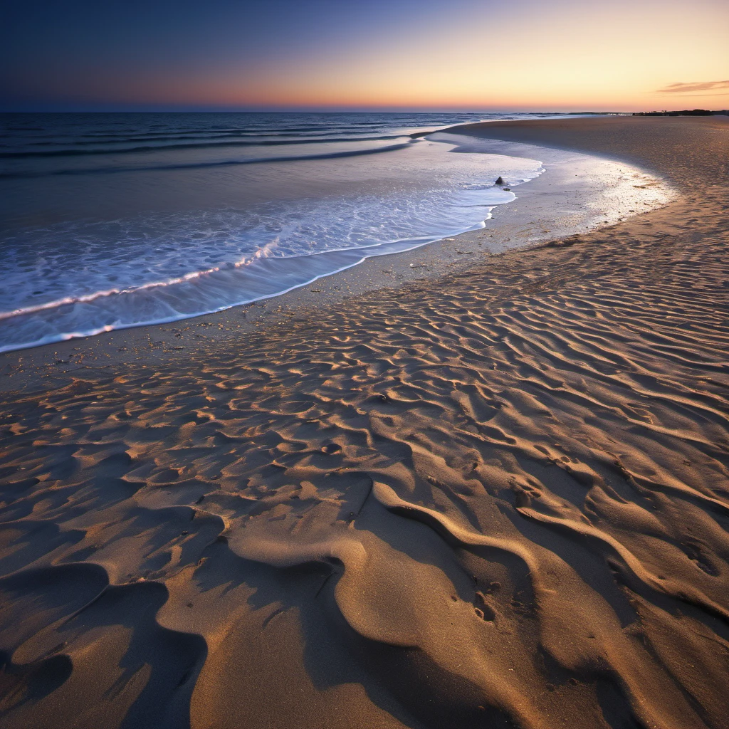 assis sur le sable regardant la mer au loin ,  la peinture s&#39;scale, La photographie, extremely detailed photo, twilight lighting, Fujifilm Provia 400X, massurréalisme, ombres lumineuses, clair-obscur d&#39;inspiration Renaissance, hdri